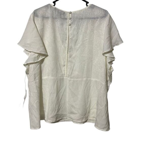 NWT ModCloth Just What I Needed Flutter Sleeve Top Size 3X - Picture 5 of 11